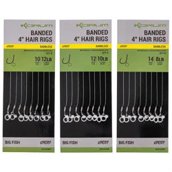 Korum Banded Barbless Hair Rigs